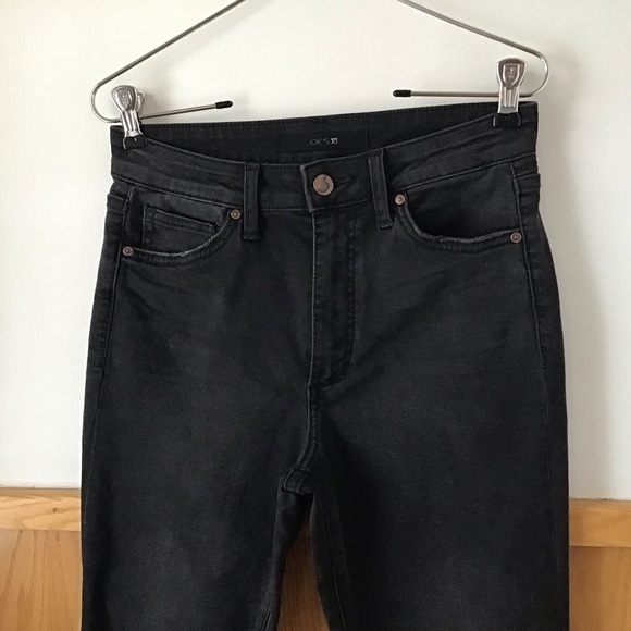 Joe's Jeans The Icon Ankle Tindall Flawless Asymmetrical Raw Hem Black J… - Picture 4 of 11